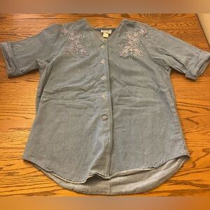 Vintage Jaclyn Smith sports denim jacket size XL